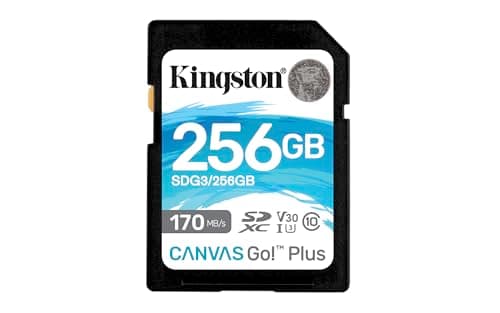 Kingston 256GB SDXC Canvas Go Plus 170MB/s Read UHS-I Class 10 UHS ...