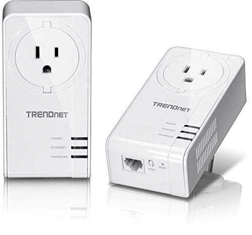 TRENDnet TPL-423E2K Powerline 1300 AV2 Adapter Kit with Built-In ...
