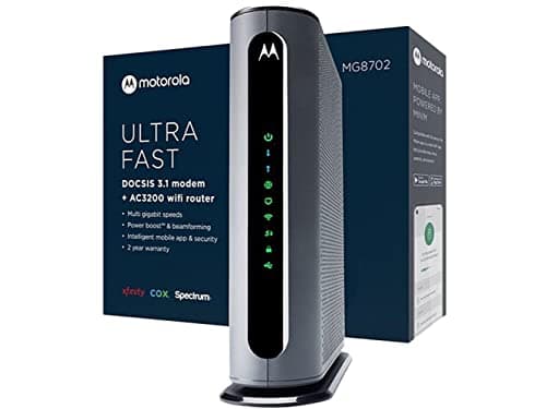 Motorola MG8702 | DOCSIS 3.1 Cable Modem + Wi-Fi Router (High Speed ...