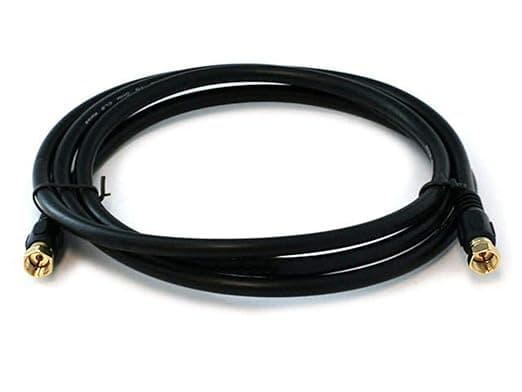 Amazon.com: Monoprice RG6 Quad Shield CL2 Coaxial Cable with F Type ...