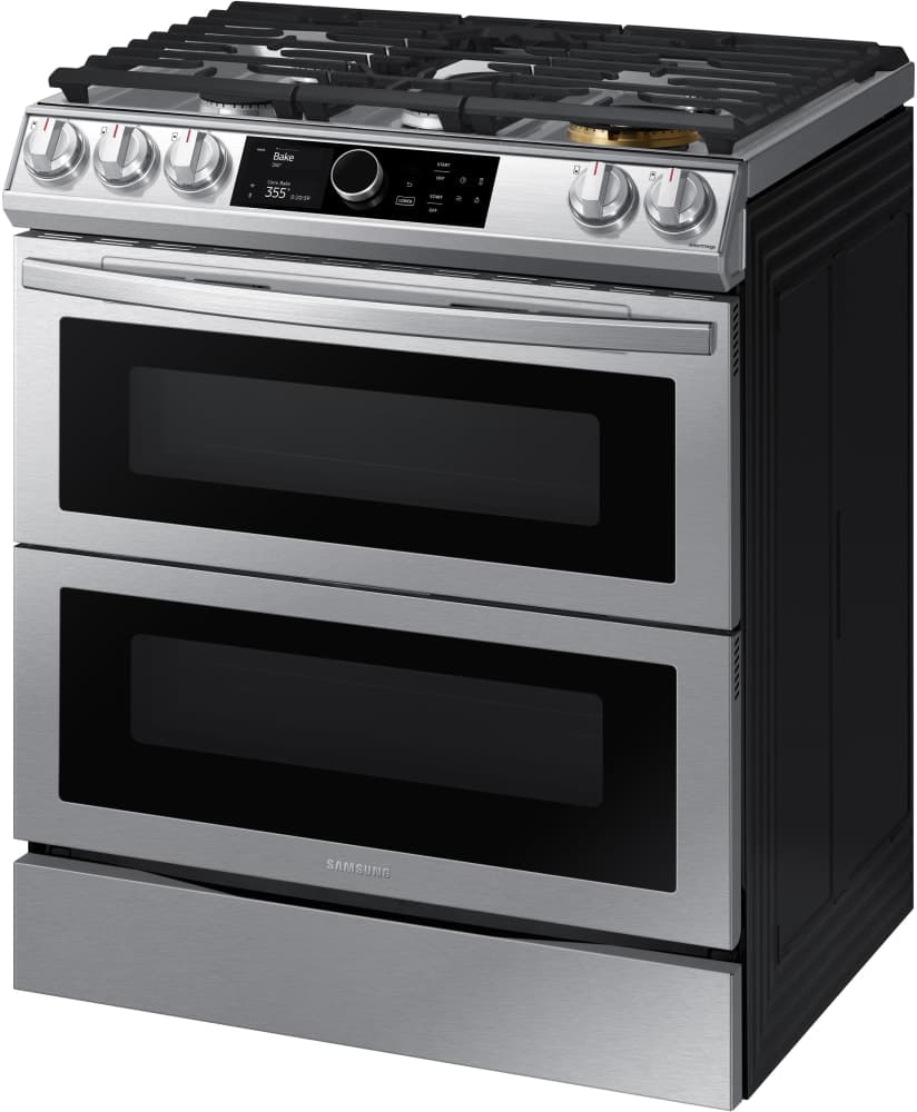 Samsung NX60T8751SS 30 Inch Slide-in Gas Smart Range with 5 Sealed ...