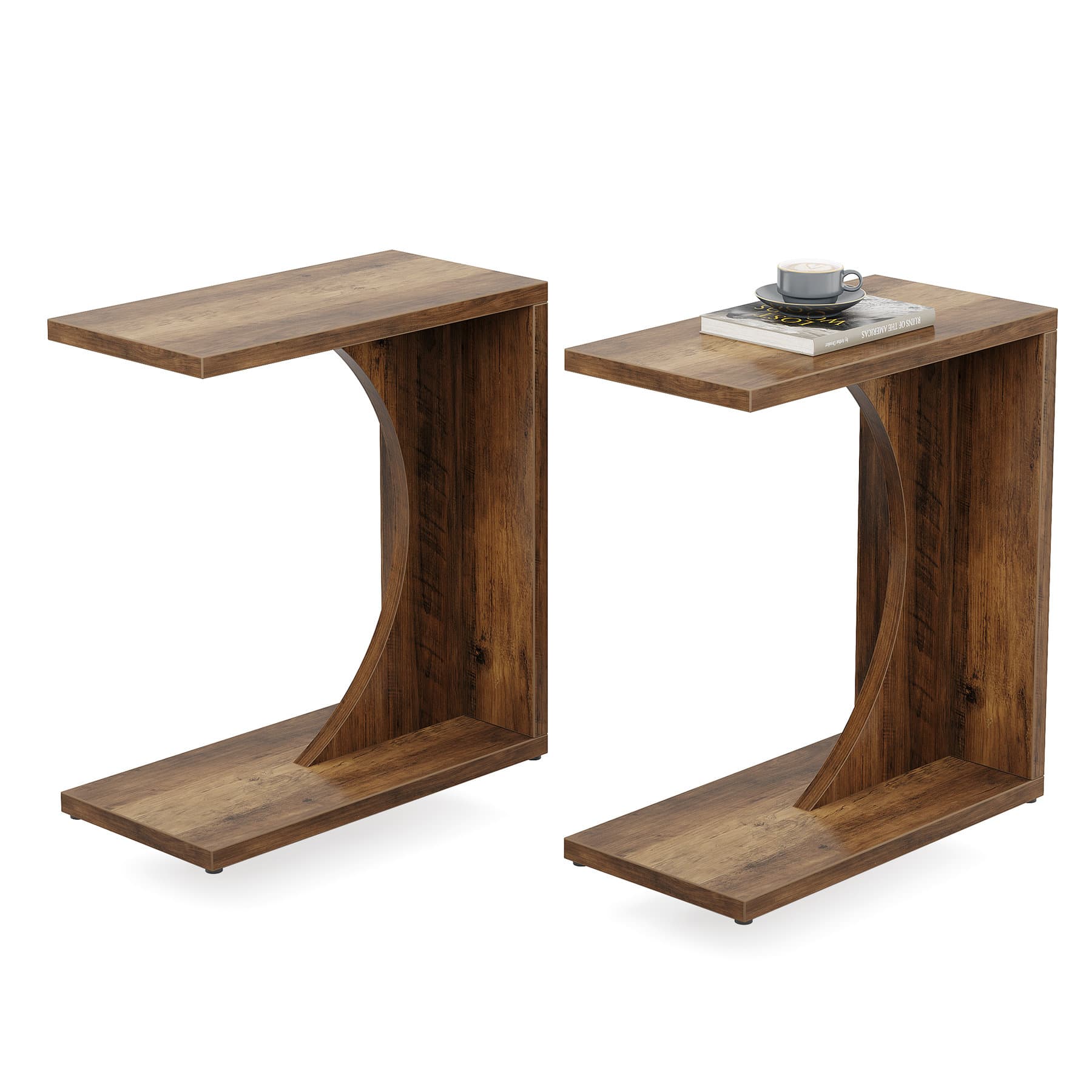 Millwood Pines C Shaped End Tables for Couch, Sofa Side Table & Reviews ...