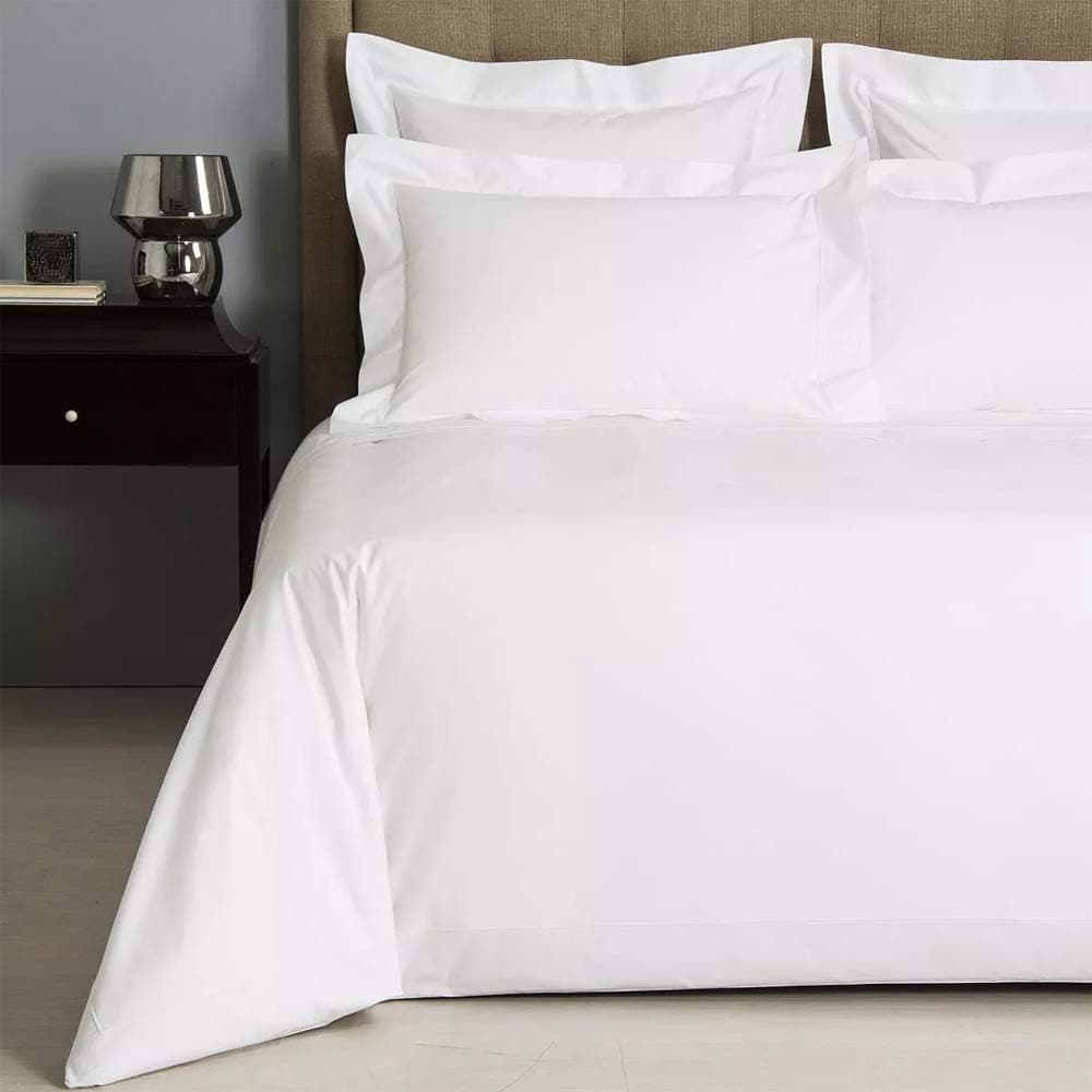 Linens Limited Drap Plat 2 Personnes en Coton égyptien 400 Fils, Blanc ...