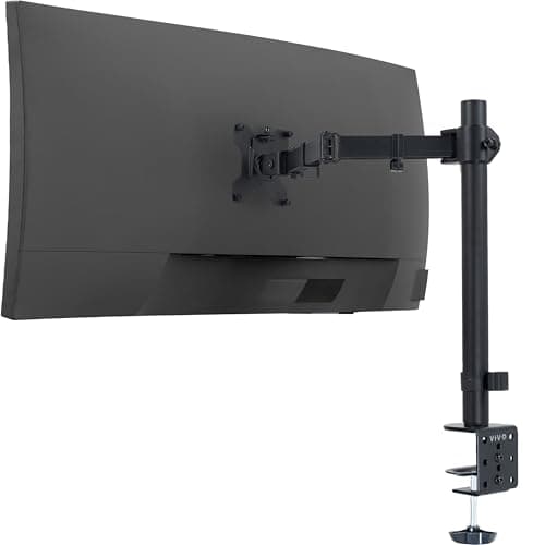 VIVO Single Monitor Mechanical Spring Desk Mount Fits Computer Screens ...