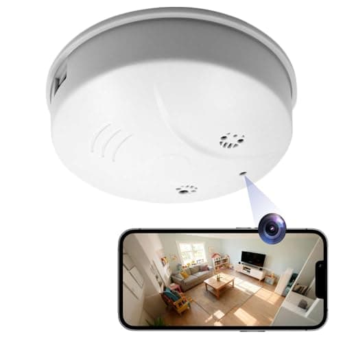 Amazon.com : AES Spy Cameras 1080P HD Wi-Fi Smoke Detector Wired 120V ...