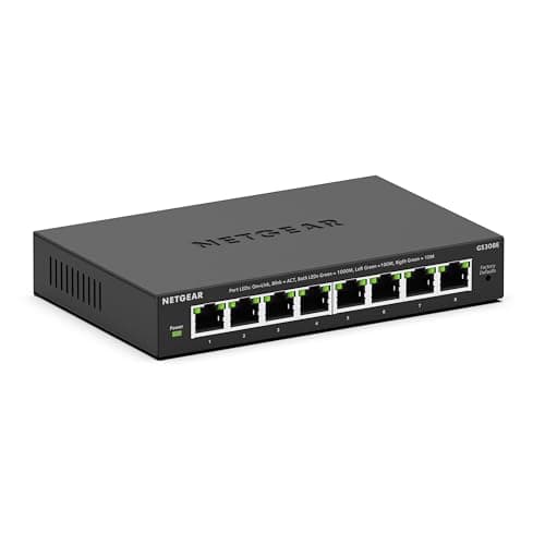 SOHO 8-Port Gigabit Ethernet Wired Switch - GS308E | NETGEAR