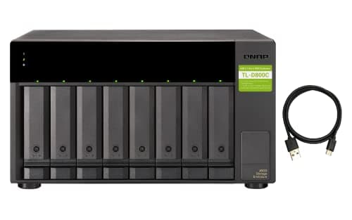 QNAP TL-D800C 8-Bay USB 3.2 Gen 2 Tower Storage Enclosure