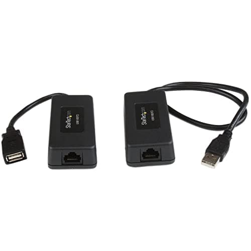 StarTech.com USB2001EXT2 1 Port USB over Cat5 Cat6 Ethernet Extender up ...