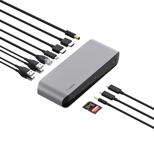 Belkin Thunderbolt 3 Dock Pro Docking Station Thunderbolt 3 Cable ...