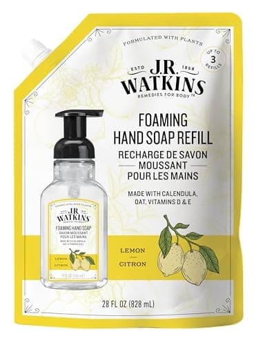 J.R. Watkins 9 fl. oz. Lemon Foaming Hand Soap-20626 - The Home Depot