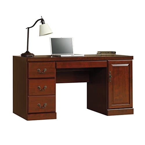 Amazon.com: Sauder Heritage Hill Executive Desk, Classic Cherry Finish ...
