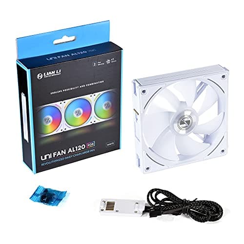 Buy Lian Li AL120 Uni Fan 120mm ARGB PWM Fan White [AL120-SINGLE-WHITE ...