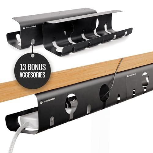 Amazon.com: Under Desk Cable Management Tray - No Drilling, 16 x 6.3 x ...