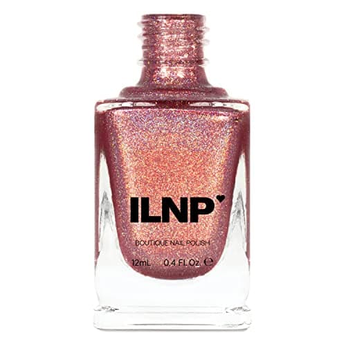 ILNP Juliette Holographic Nail Polish, Rose Gold | Gold holographic ...