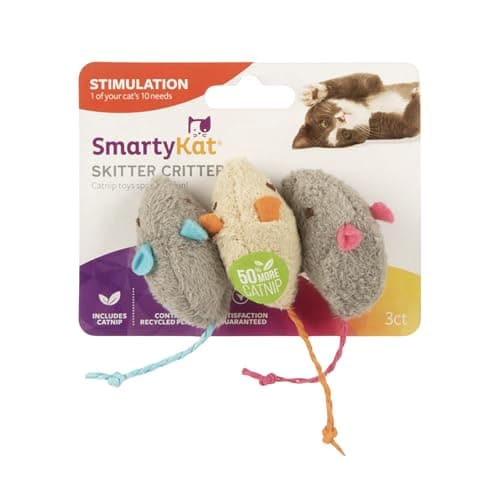 SmartyKat Skitter Critters Catnip Mice