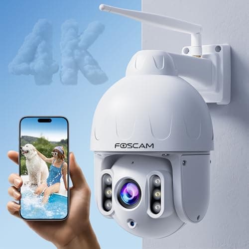 Foscam E1 Wire-Free Home Security Camera System, Wireless Rechargeable ...