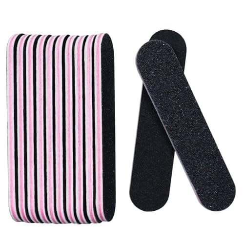 20 Count Nail Files and Buffers Kit - Double Sided Emery Boards and ...