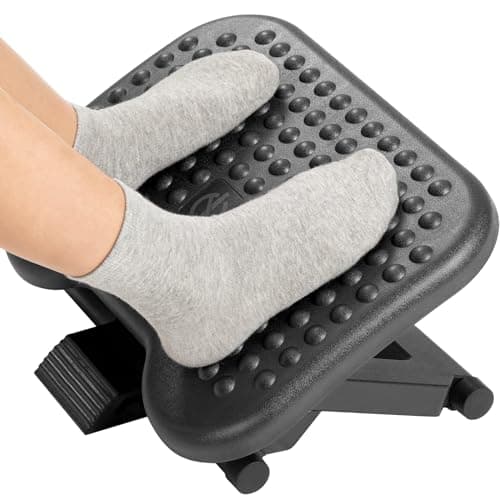 Amazon.com : HUANUO Adjustable Desk Footrest, Foot Rest for Under ...