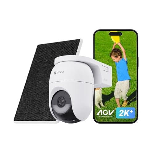 EZVIZ EB8 2K Battery-Powered PT 4G Security Camera incl Solar Panel ...