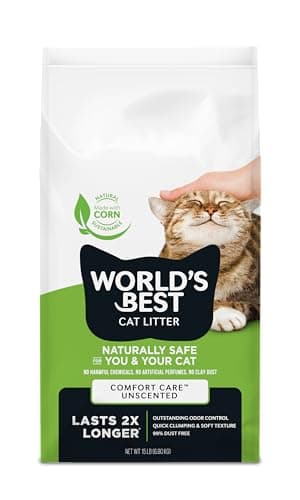 WORLD'S BEST CAT LITTER Multiple Cat Unscented, 15-Pounds - Natural ...