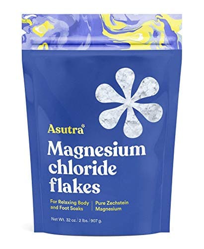 Amazon.com: ASUTRA Magnesium Chloride Bath Flakes, 2 lbs - for ...