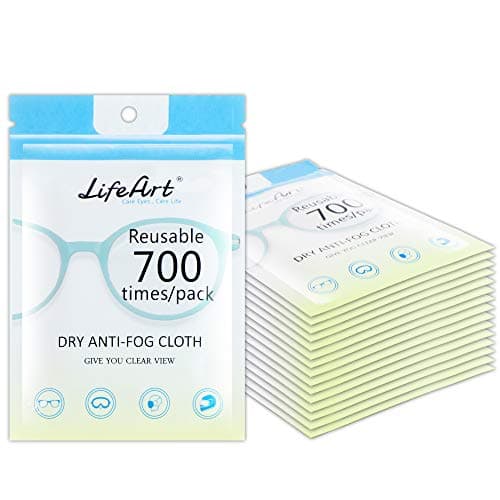 LifeArt Anti-Fog Lens Wipes Pre-Moistened, Eyeglasses Wipes ...