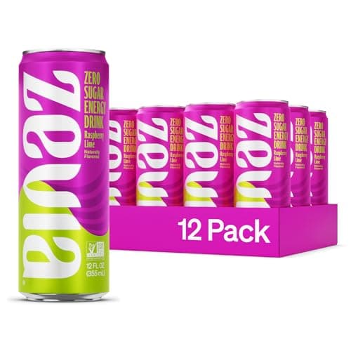 Zevia Zero Calorie Energy Drink, Strawberry Kiwi, 12 Ounce Can ...