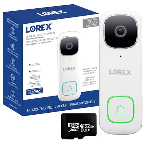 2K Wired Video Doorbell with Person Detection – Lorex Corporation