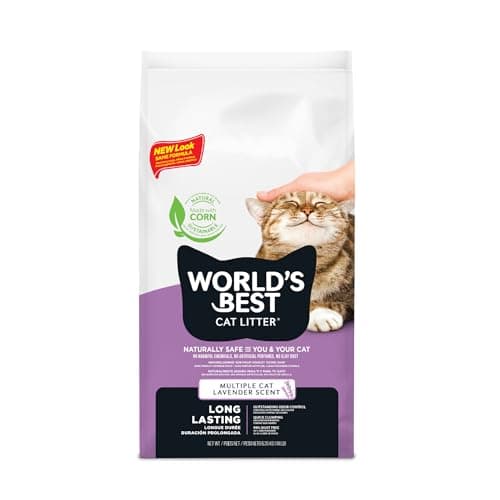 WORLD'S BEST CAT LITTER Multiple Cat Unscented, 15-Pounds - Natural ...