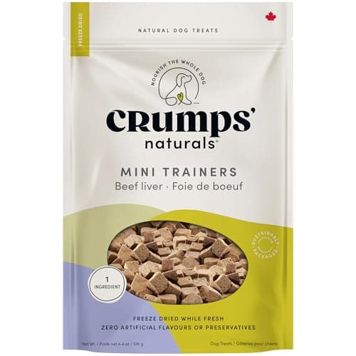 Crumps Naturals mini-entraîneurs au foie de boeuf lyophilisé