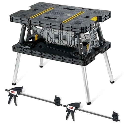 Keter Folding Work Table with Clamps