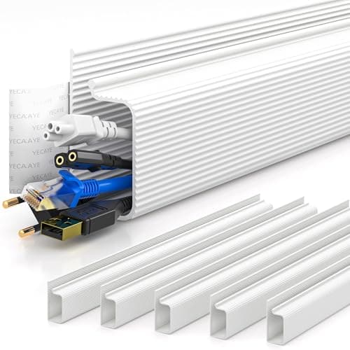 Buy J Channel Cable Raceways 96" - White Raceway Cable Management ...
