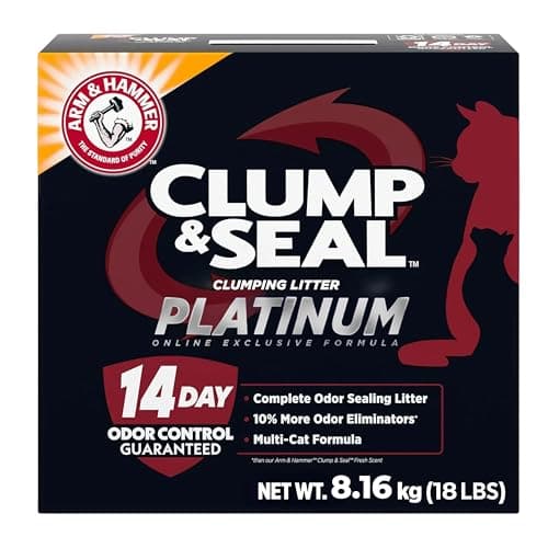 (2 pack) ARM & HAMMER Clump & Seal Multi-Cat Complete Odor Sealing ...