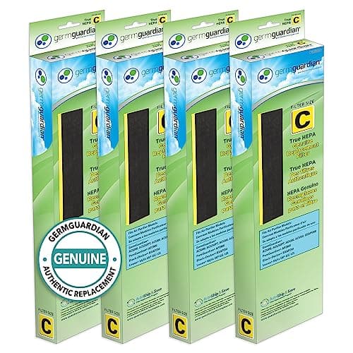GermGuardian AC5350B Elite 28-inch 4-in-1 HEPA Tower with UV-C Air ...