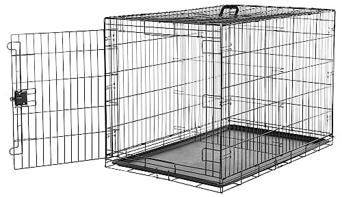 AmazonBasics Single-Door Folding Metal Dog Crate