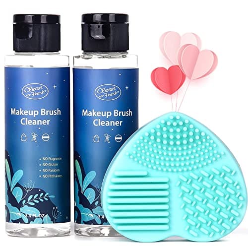 Makeup Brush Cleaning Mat, Silicone Makeup Brush Scrubber, Makeup Brush ...