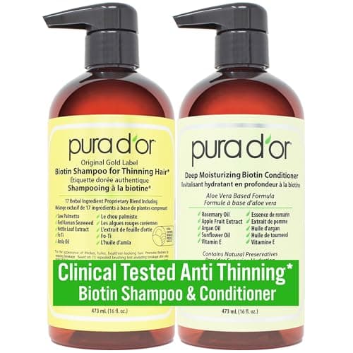 Amazon.com: PURA D'OR 16 Oz Original Gold Label Anti-Thinning ...