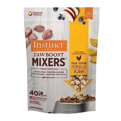 Amazon.com: Instinct Raw Boost Mixers, Freeze Dried Cat Food Toppers ...