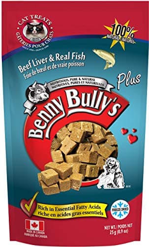 Gâteries lyophilisées au poisson blanc pour chats Benny Bully