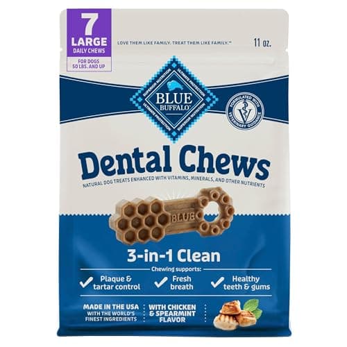 Blue Buffalo Wilderness Wild SBF3 Bones Grain-Free Dental Chews Dog ...