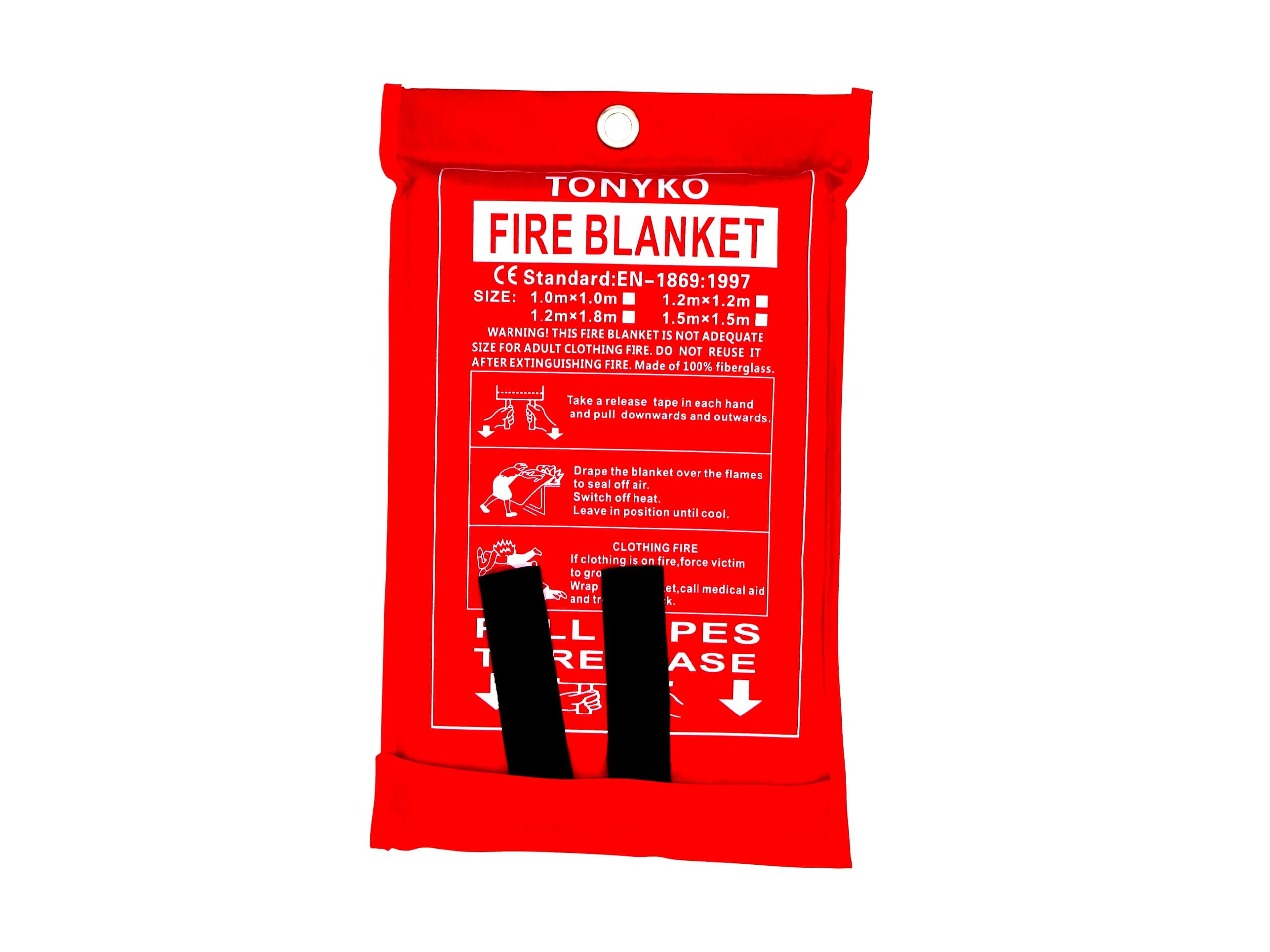 Snapklik.com : Tonyko Fiberglass Fire Blanket For Emergency Surival ...