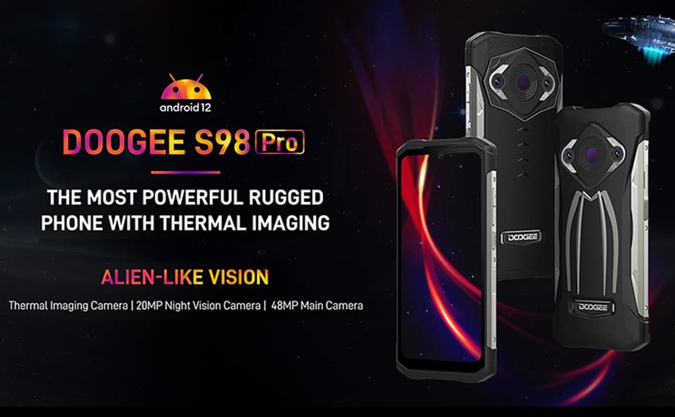 DOOGEE S98 Pro Smartphone resistente desbloqueado, Cámara de imagen ...
