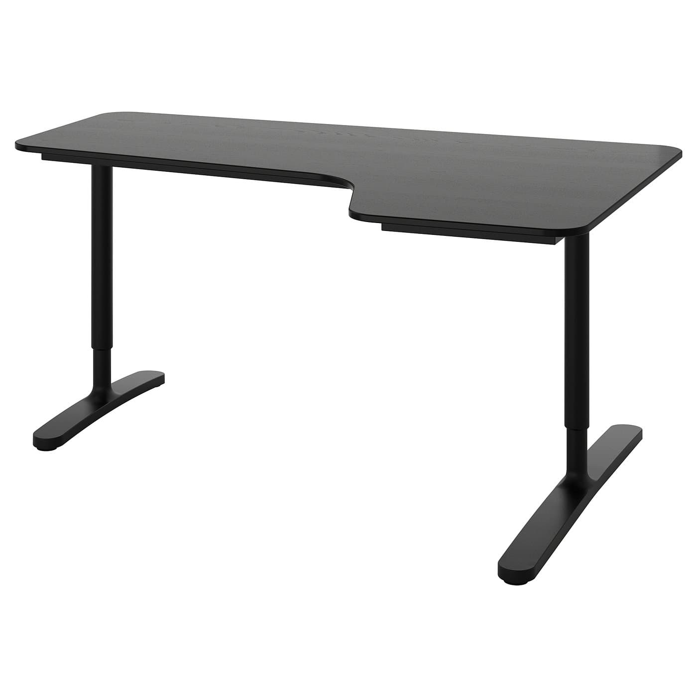 Ikea Bekant Black Corner Desk at Ruby Vannatter blog